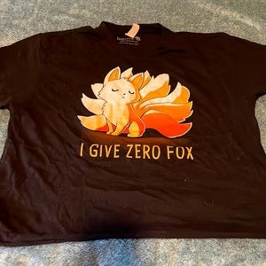 Teeturtle fox T-shirt crop